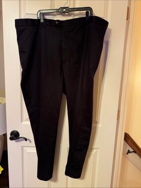 Men's Black Dress Pants - Size 48X30 Core Comfort Waistband